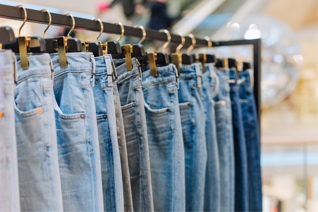 Photo of Jeans on a hanger